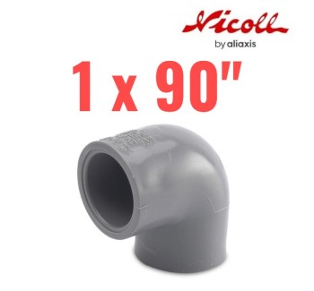 CODO SP DE AGUA FRIA PVC 1 X 90° NICOLL